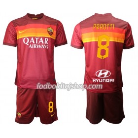 AS Roma Diego Perotti 8 Børn Hjemme Fodboldsæt 2020-21 S/S (+ Korte bukser)